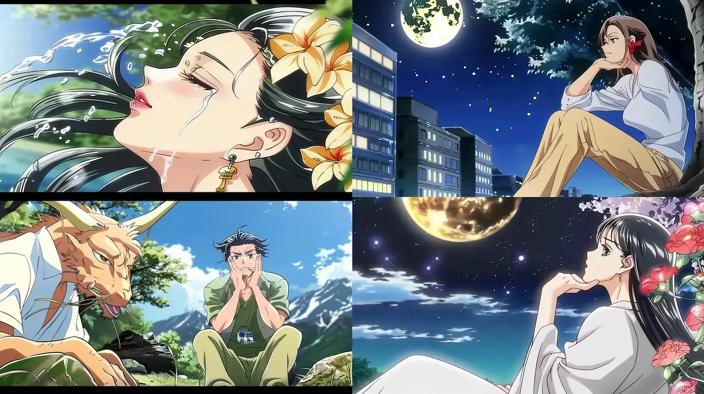 Emotionally evocative and stylistically rich anime scene - Midjourney sref style