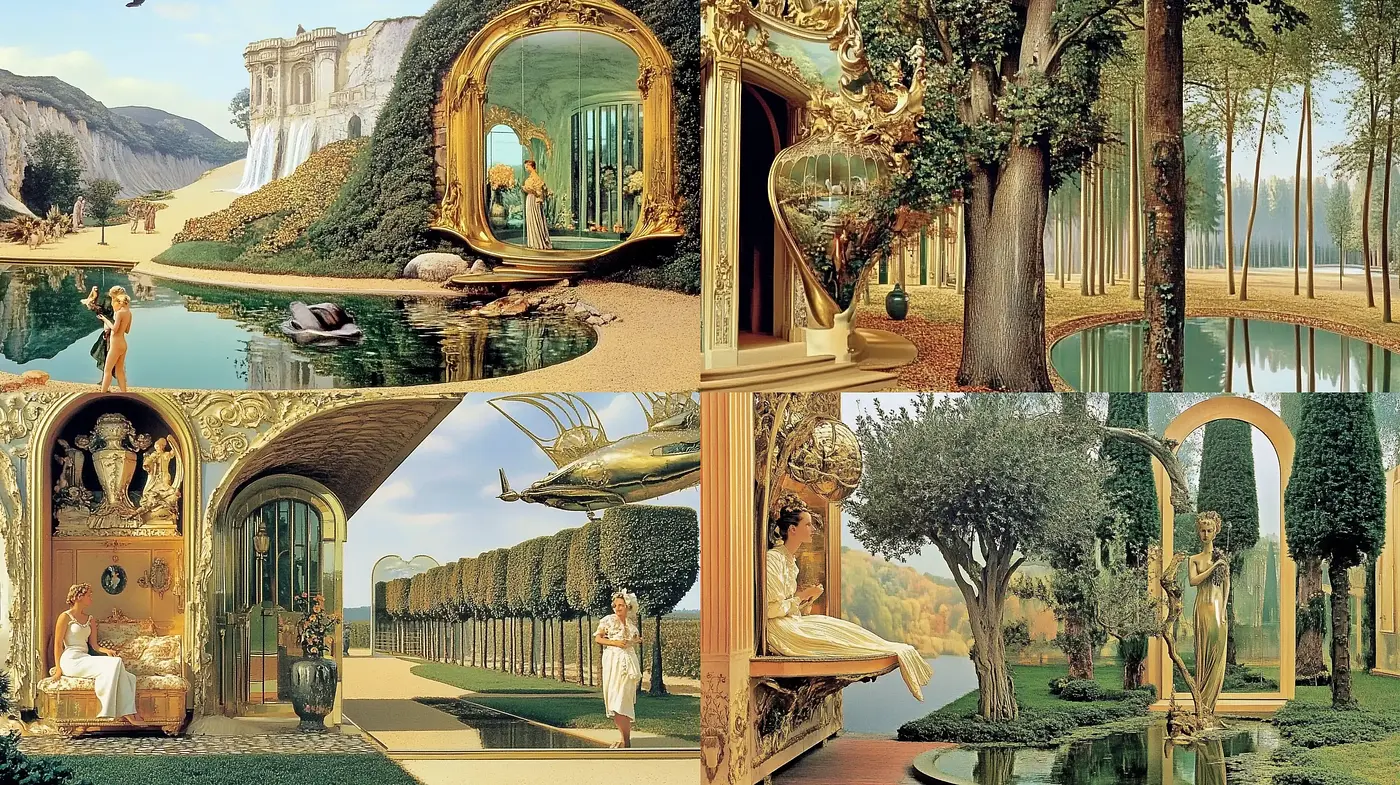 Idyllic Surreal Visions with Baroque Overtones - Midjourney sref style