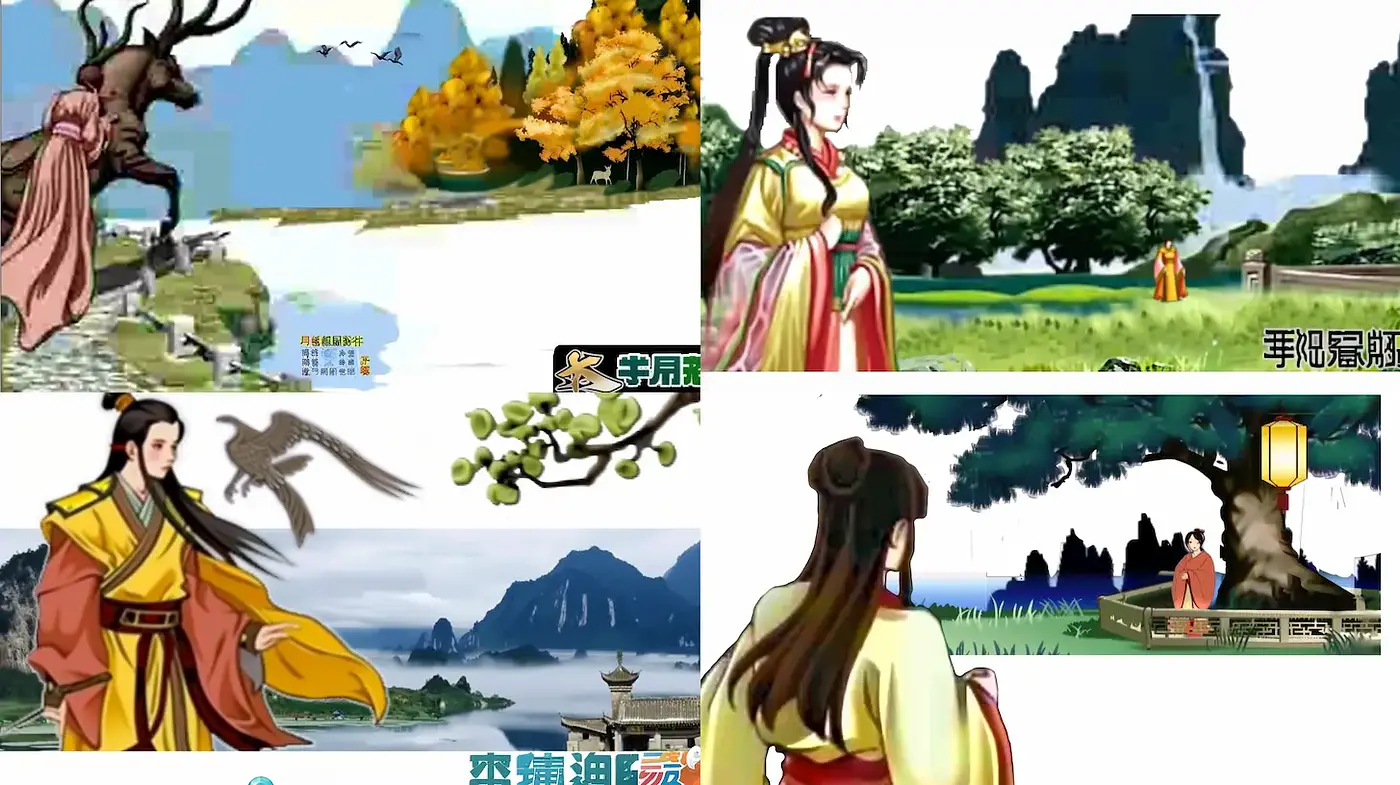 Elegant Harmony in Traditional Asian Animation with Vibrant Natural Elements - Midjourney sref style