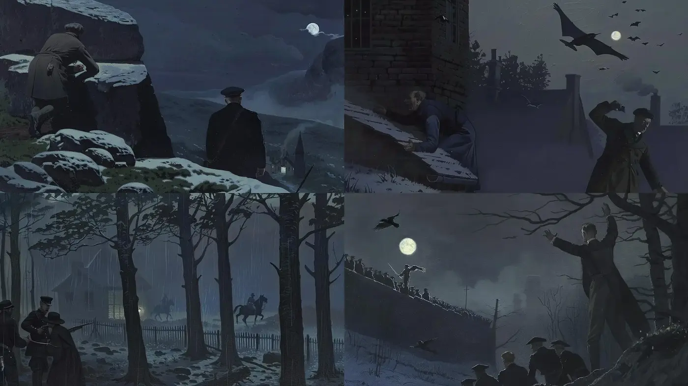 Ethereal Nocturnes in Monochromatic Hues - Midjourney sref style