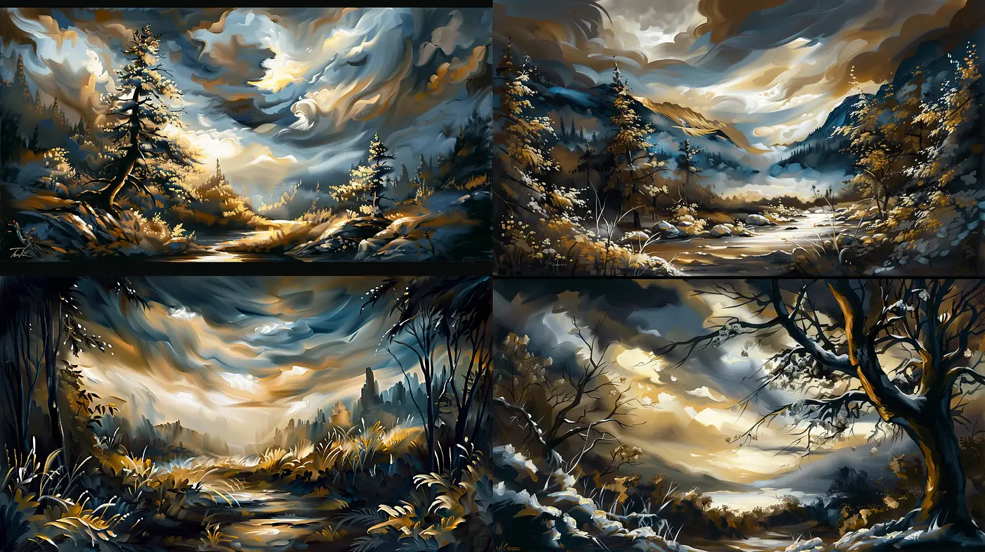 Ethereal Luminance in Enchanted Natural Landscapes - Midjourney sref style