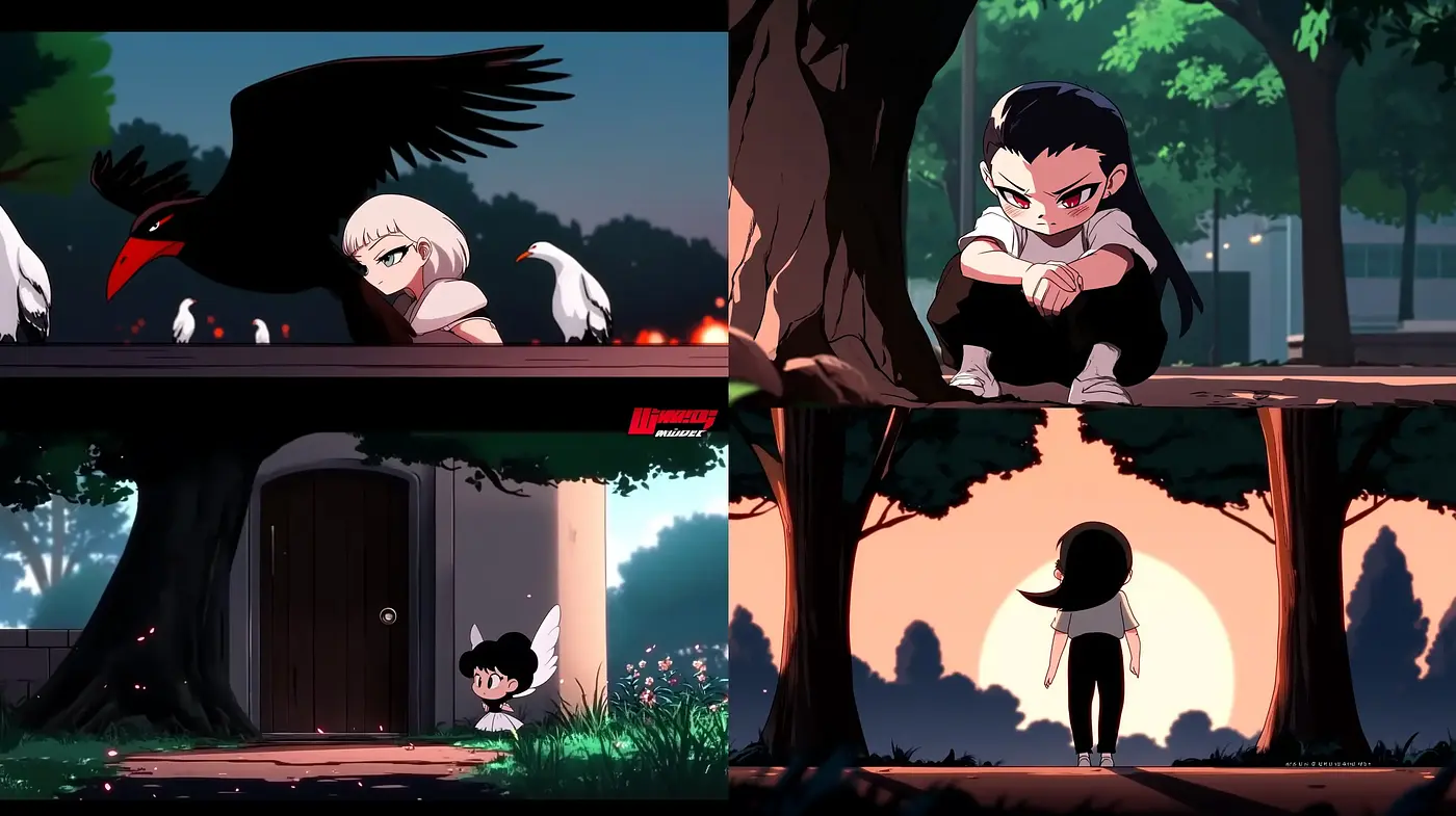 Twilight Suspense in Stylized Animation - Midjourney sref style