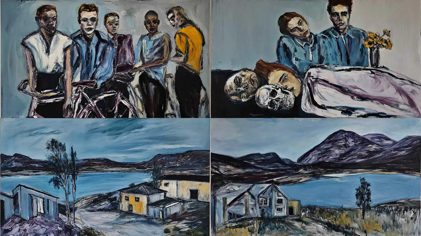 Expressionistic Portraits with a Melancholic and Nostalgic Atmosphere - Midjourney sref style