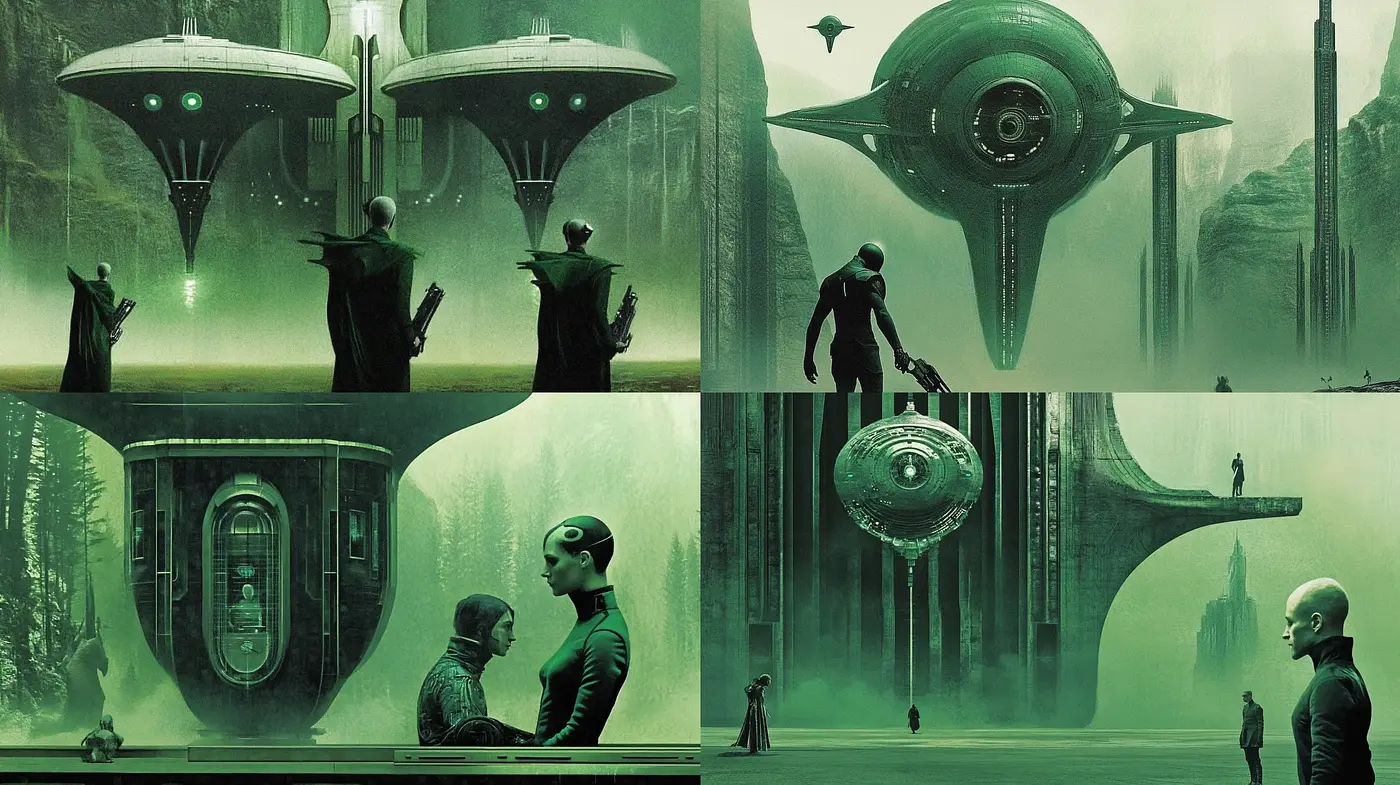 Ethereal Sci-Fi Visions of Verdant Otherworlds - Midjourney sref style