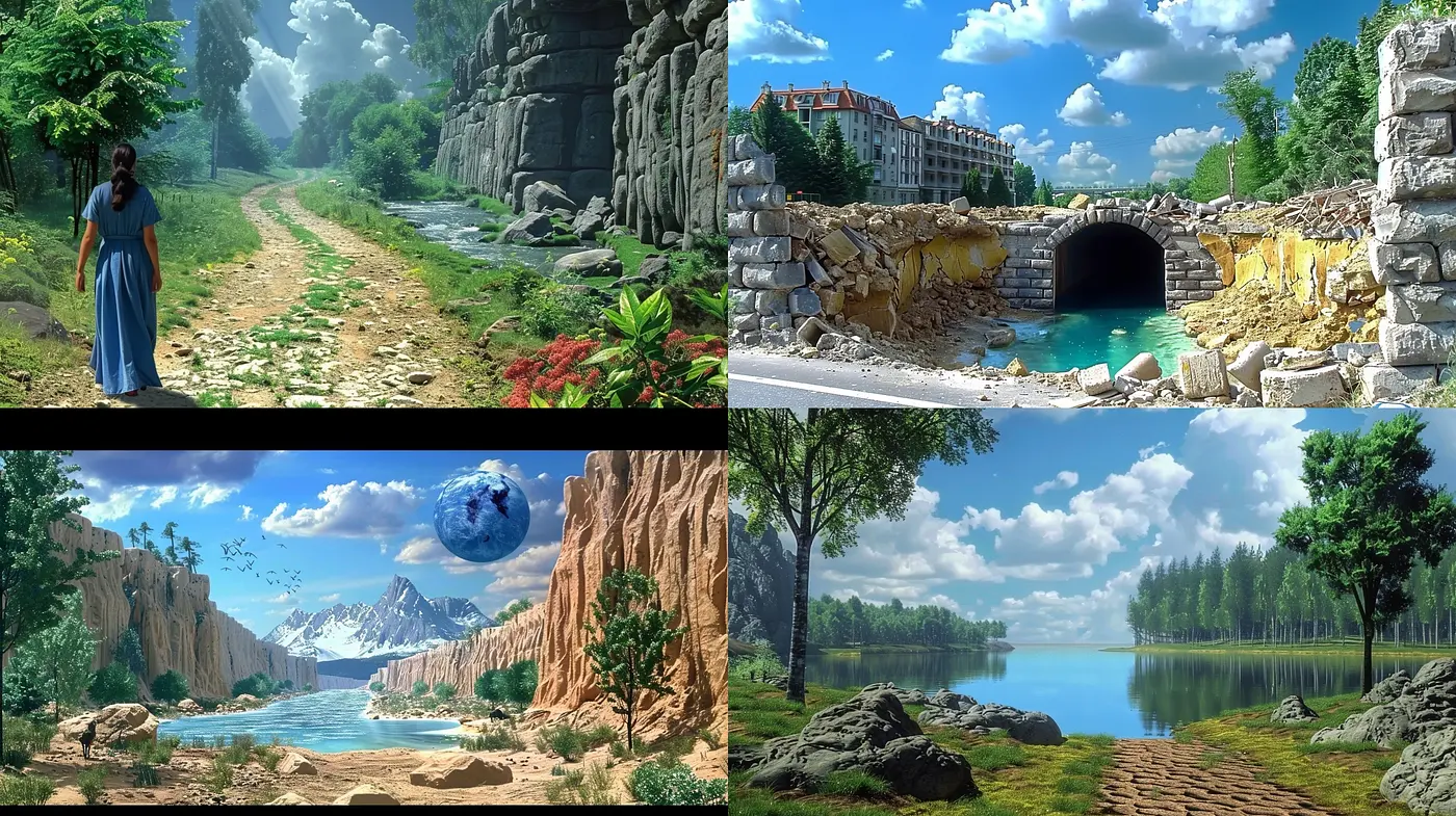 Ethereal Landscapes: A Harmonious Blend of Surrealism and Photorealism - Midjourney sref style