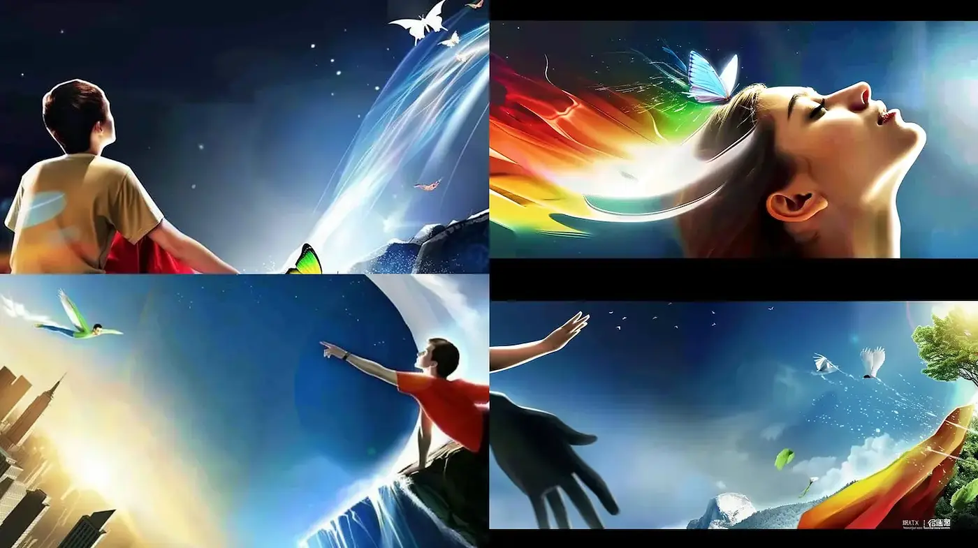 Dreamlike and Ethereal Digital Artwork with a Surreal Nature Element - Midjourney sref style
