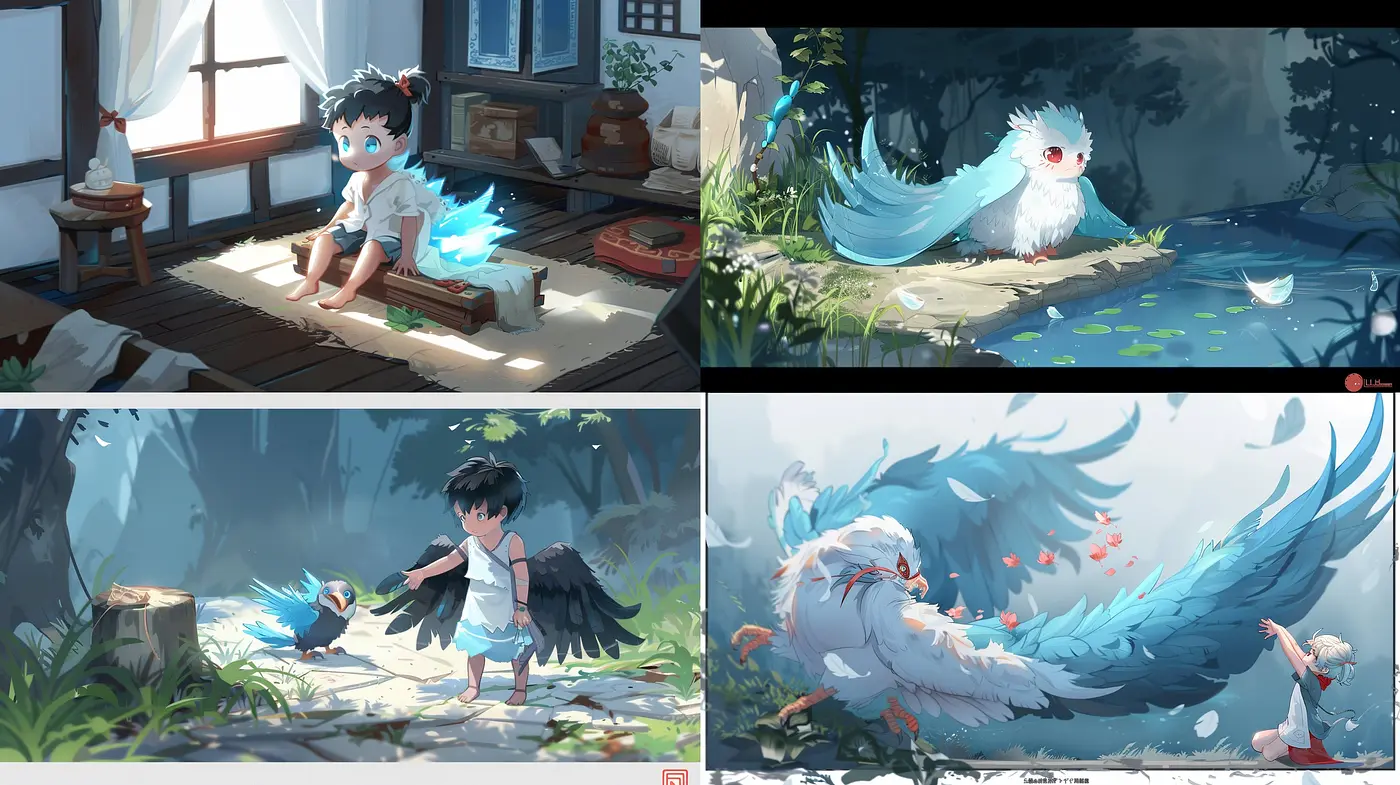 Ethereal Dreamscape of Whimsical Fantasy: Consistency in Ethereal Cool Tones and Soft Textures - Midjourney sref style