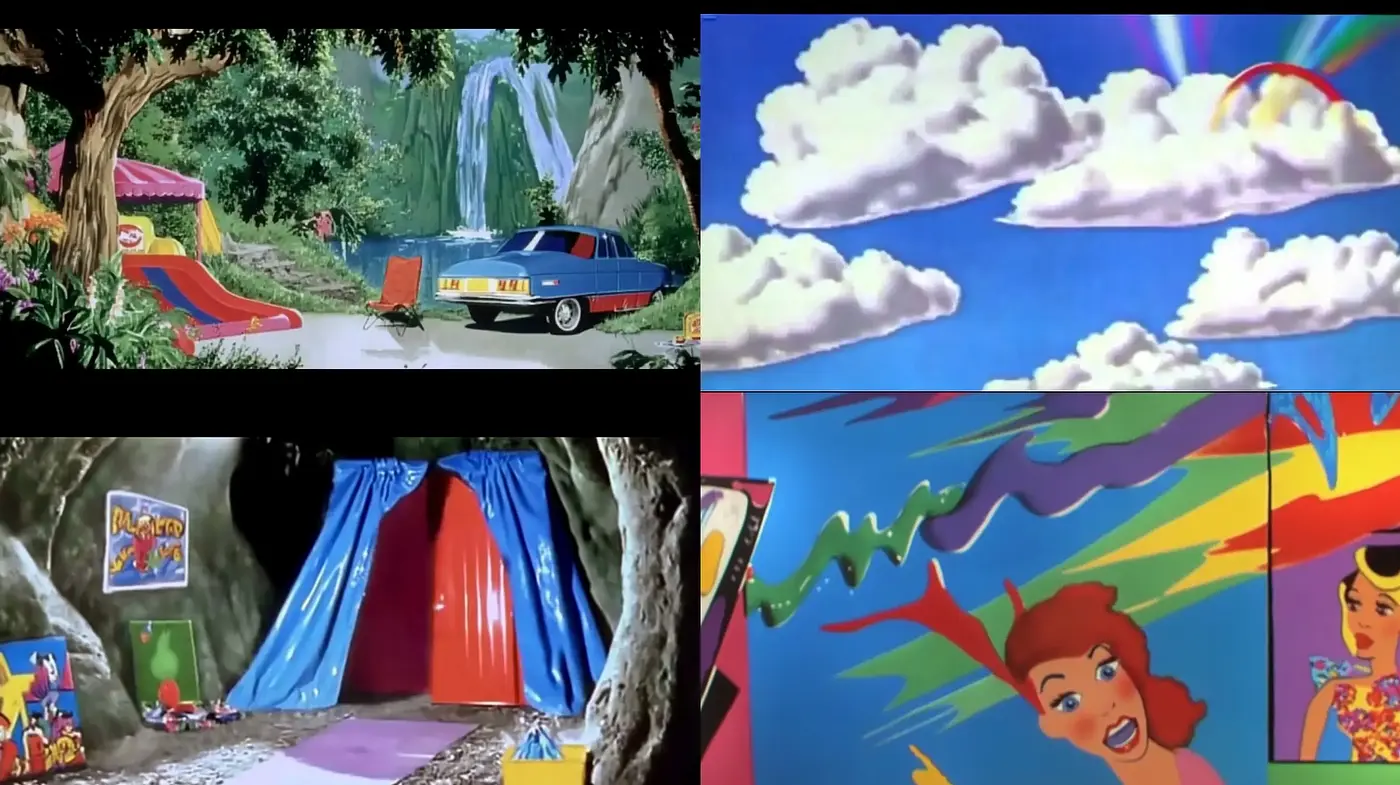 Chromatic Storybook Panorama: A Tribute to Saturday Morning Cartoons - Midjourney sref style