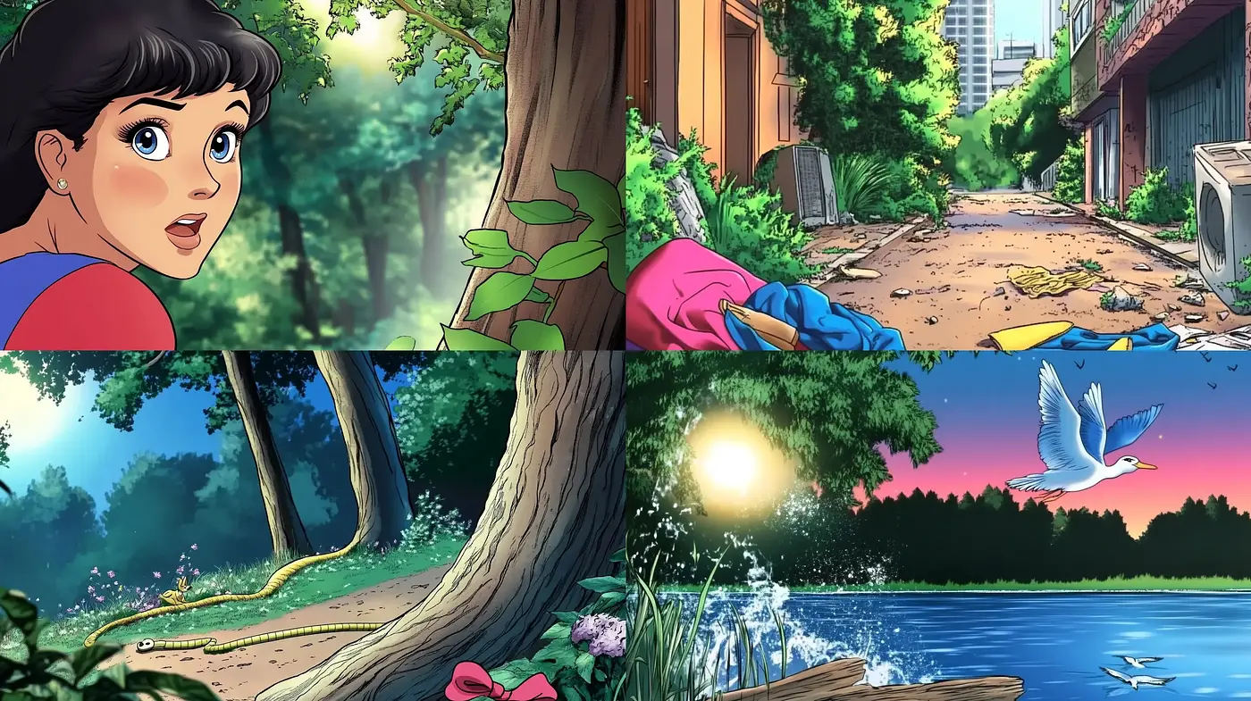 Enchanted Storybook Illustration Ambiance - Midjourney sref style