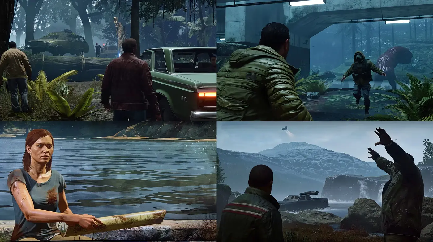 Misty Cinematic Realism with a Palette of Earthy and Verdant Hues - Midjourney sref style