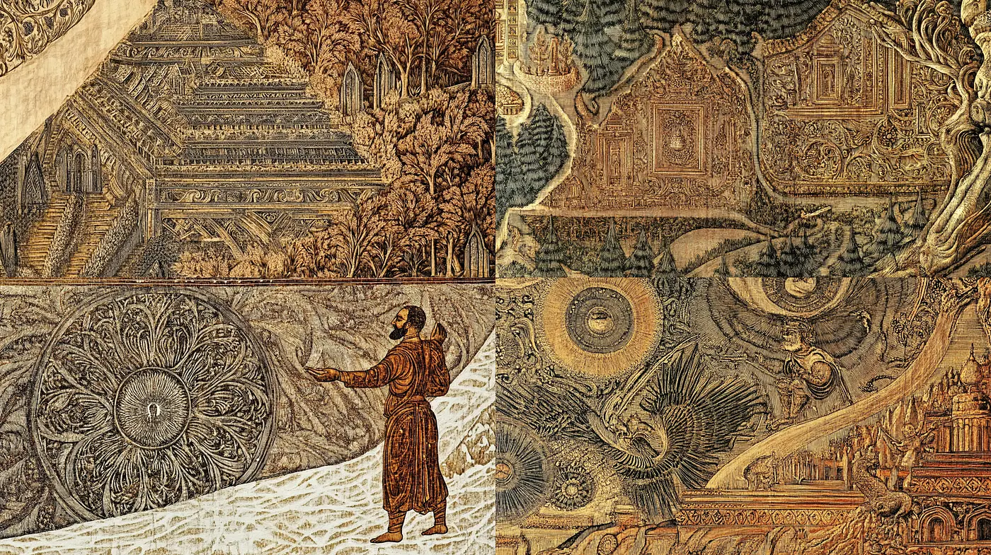 Intricate and Historical Narrative Art Style Evoking Timelessness - Midjourney sref style