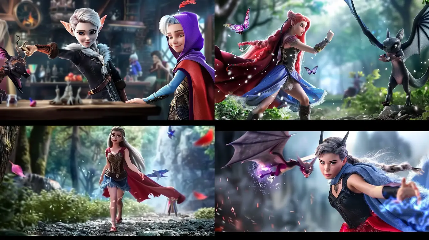 Enchanted Realism within a Fantastical World - Midjourney sref style