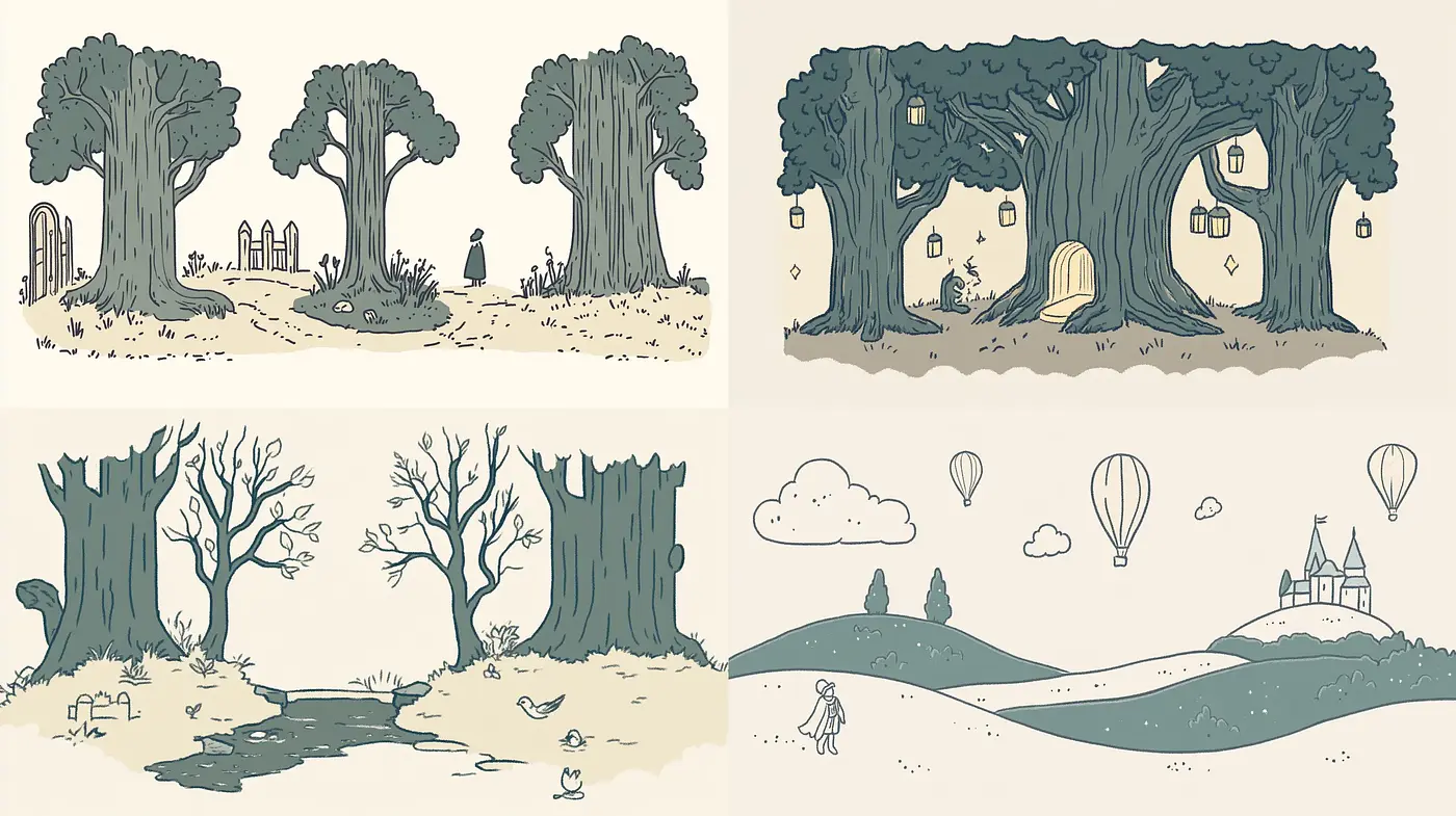 Whimsical Storybook Countryside Renderings - Midjourney sref style