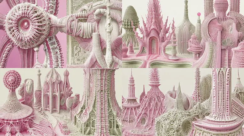 Intricate and Organic Architectural Designs with a Whimsical Quality