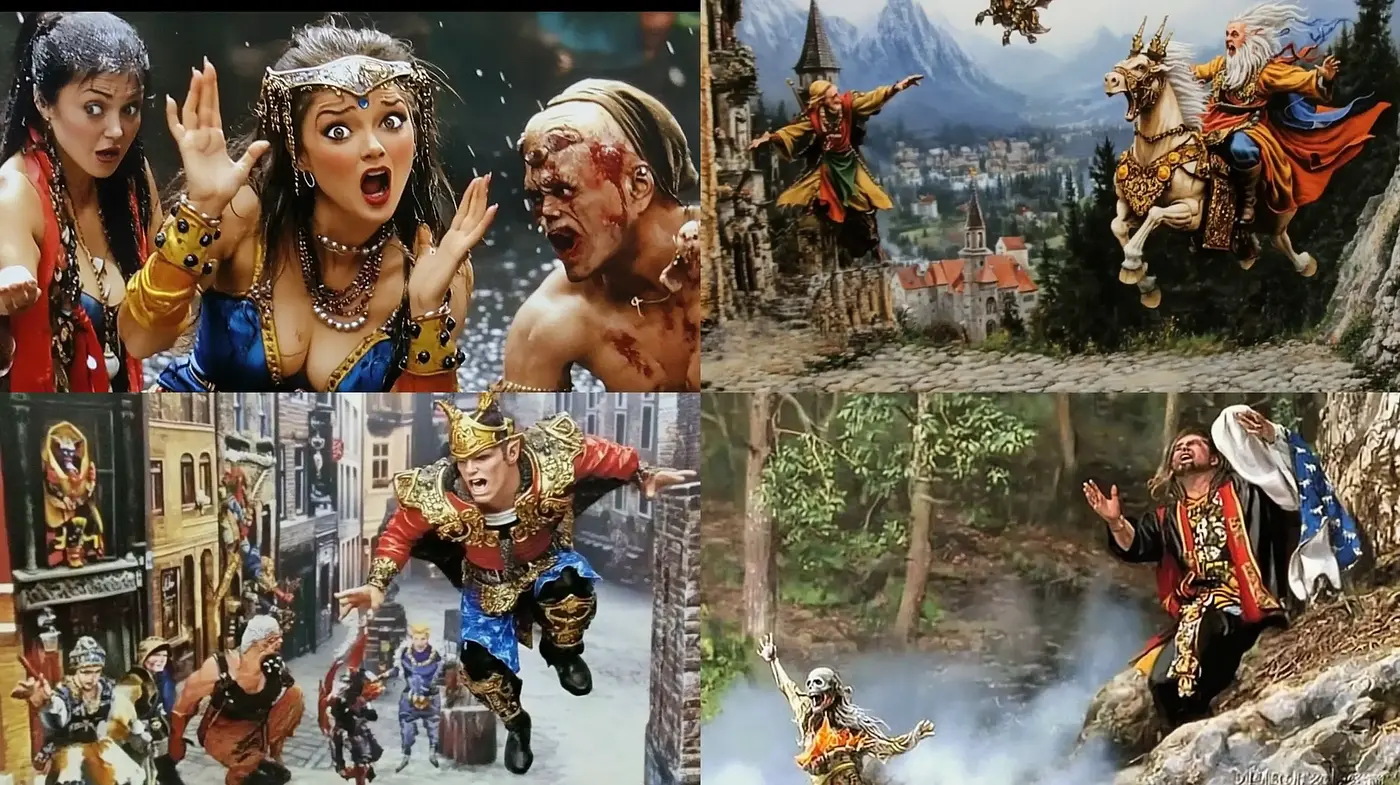 Eclectic Mythological Drama - A Vivid Tapestry of Legendary Narratives - Midjourney sref style