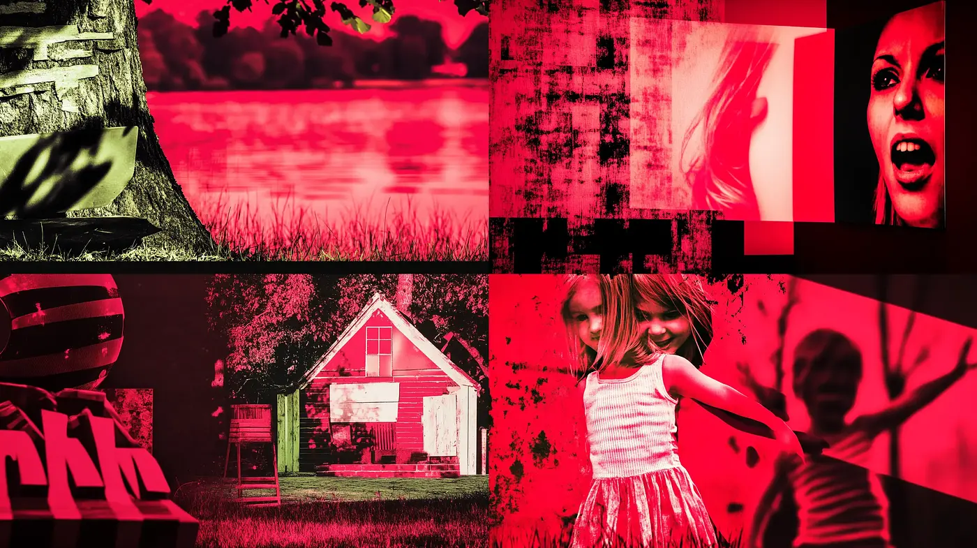 Crimson Echoes: A Vivid Fusion of Monochrome and Red Tones - Midjourney sref style