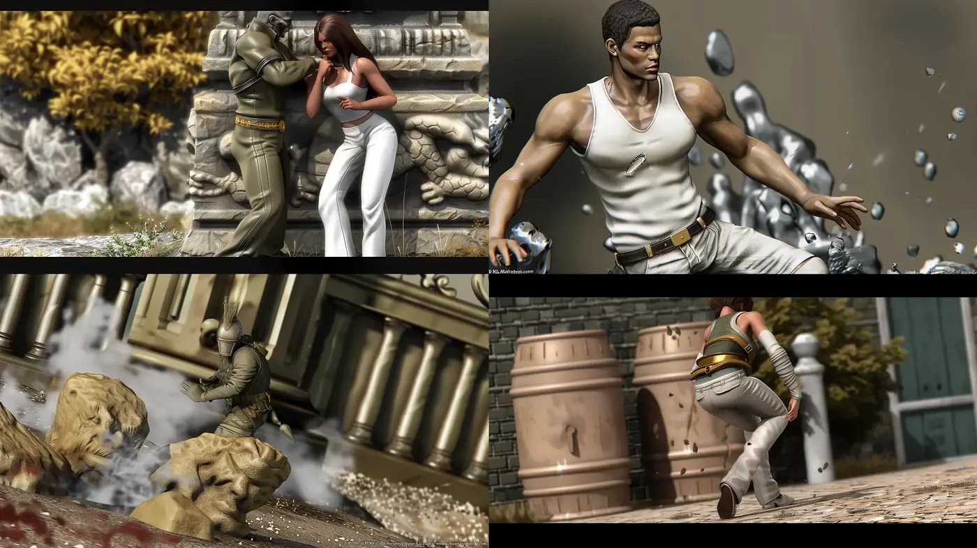 Dynamic Realism with a Cinematic Action Influence - Midjourney sref style