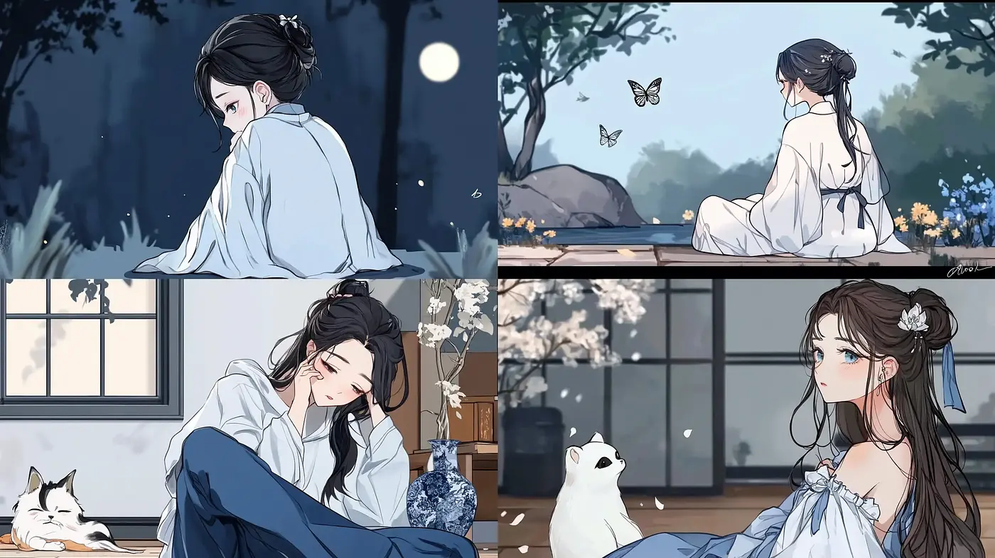 Tranquil Dusk: A Serene Anime-Inspired Homage to Twilight Calm - Midjourney sref style