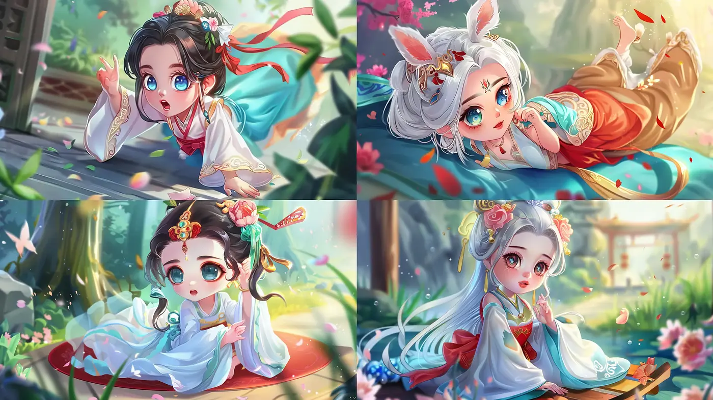 Enchanting Ethereal Anime-Inspired Digital Artistry - Midjourney sref style