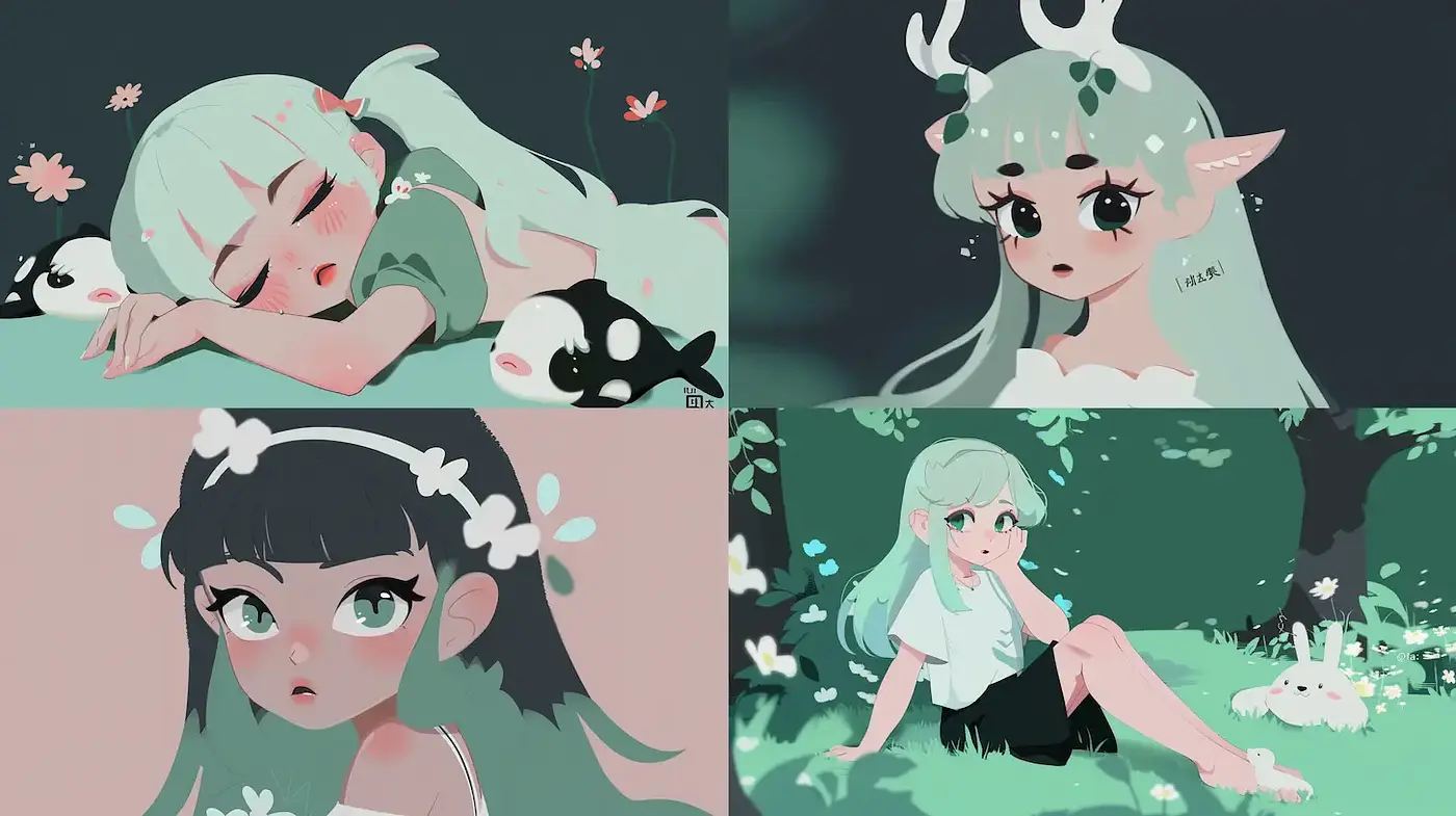 Whimsical and Ethereal Aesthetic with Soft Color Tones - Midjourney sref style