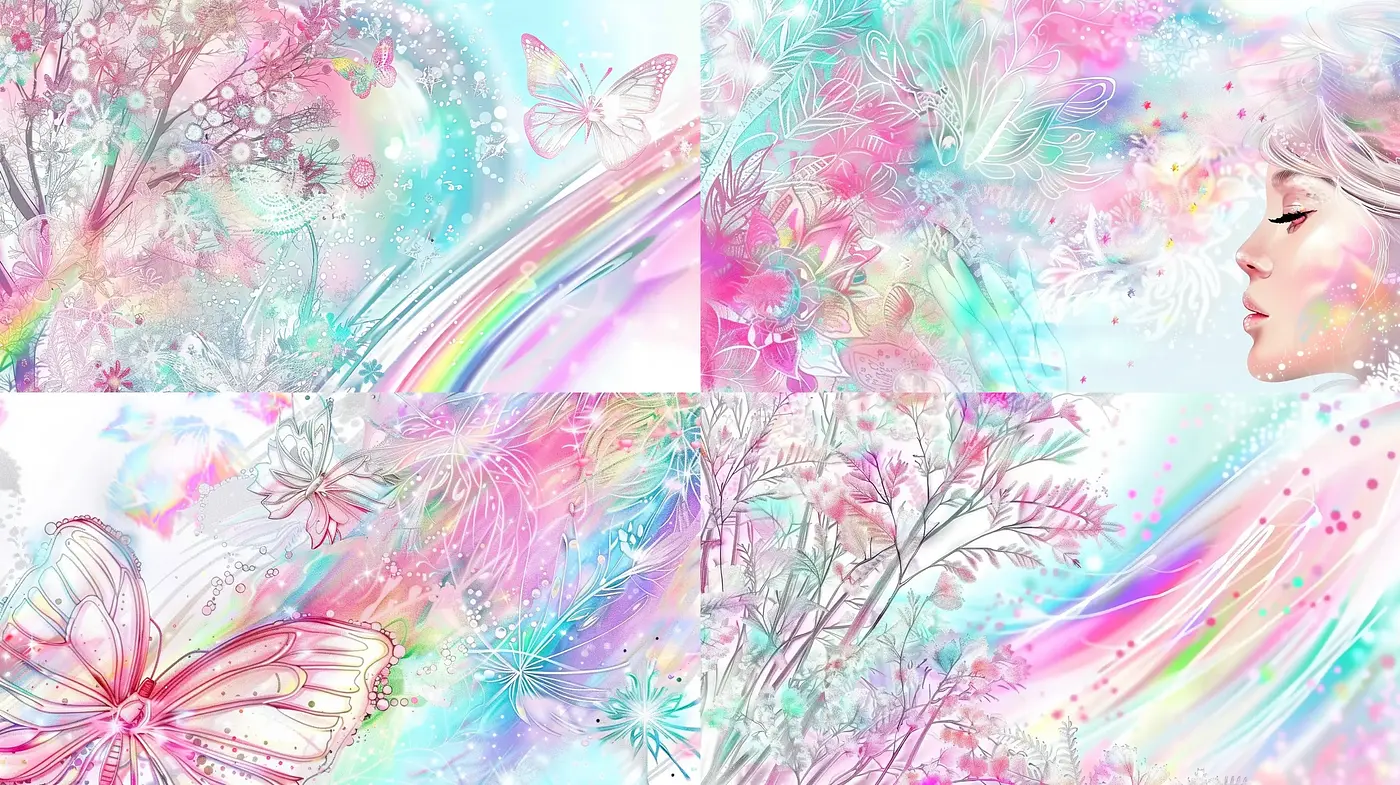 Dreamlike Ethereal Nature with Whimsical Whispers - Midjourney sref style