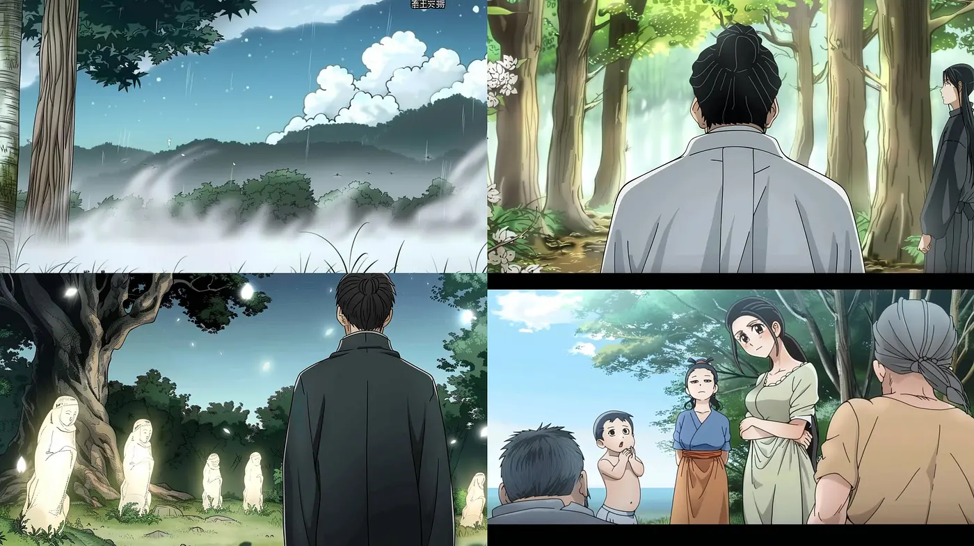 Ethereal Dawn: A Harmonious Blend of Tranquil Hues and Anime Essence - Midjourney sref style