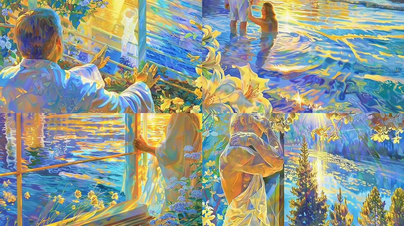 Luminous Brushstrokes of Dreamy Impressionist Landscapes - Midjourney sref style