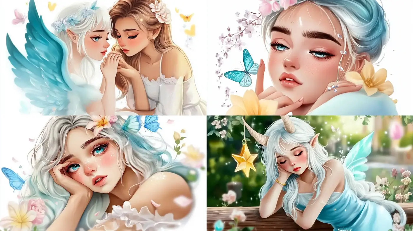 Ethereal Fantasy Whimsy: A Soft-hued Ode to Enchantment - Midjourney sref style