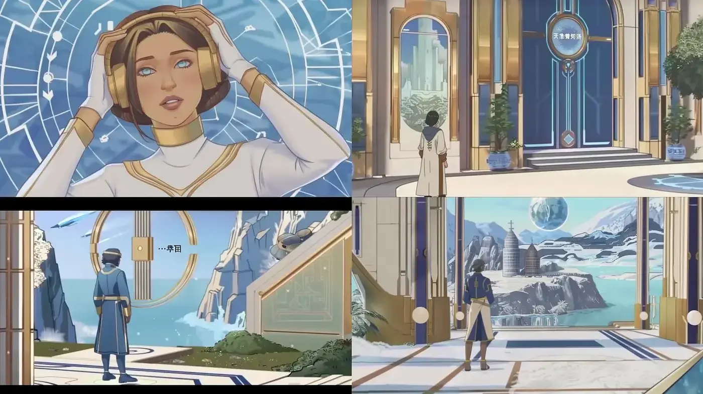 Futuristic and Ethereal Visuals with a Sci-Fi Aesthetic - Midjourney sref style