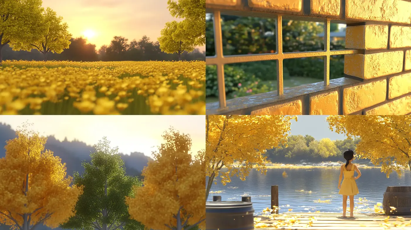 Golden Hour Reverie: A Homage to Luminous Tranquility - Midjourney sref style