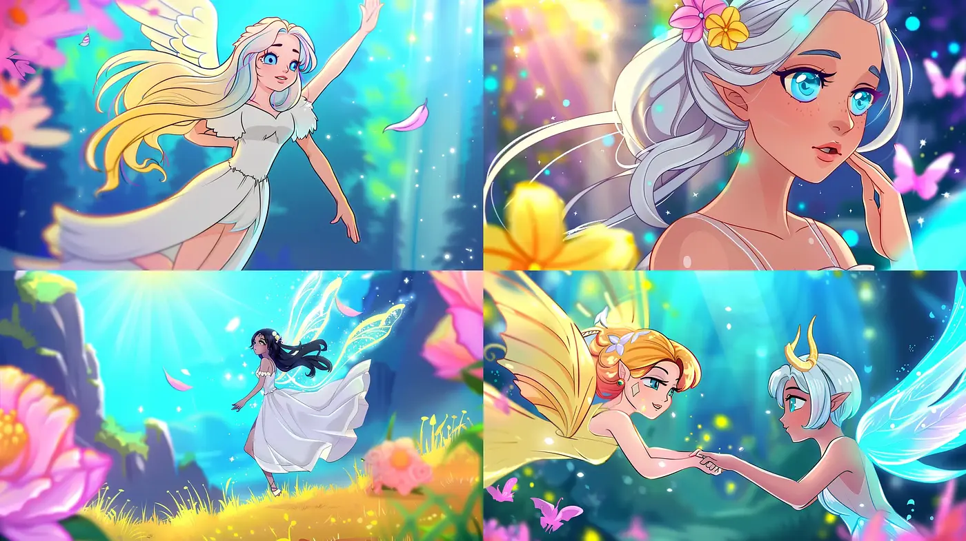 Enchanted Luminescence: A Study in Magical Anime-Inspired Vistas and Characters - Midjourney sref style