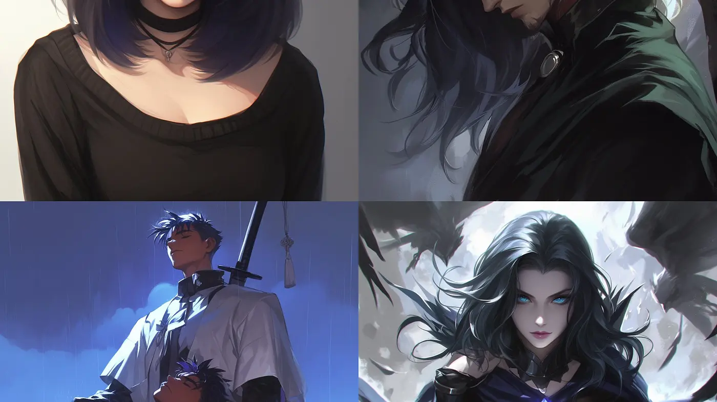 Ethereal Elegance: A Harmonious Blend of Moody Monochrome and Luminous Accents - Midjourney sref style