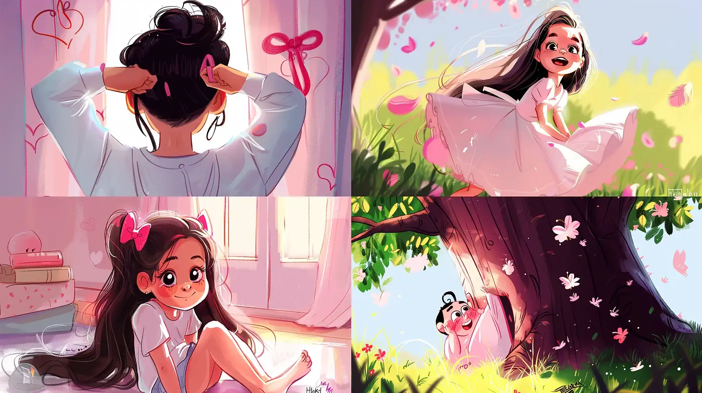 Lively Pastel Storybook Illustrations with a Whimsical Charm - Midjourney sref style