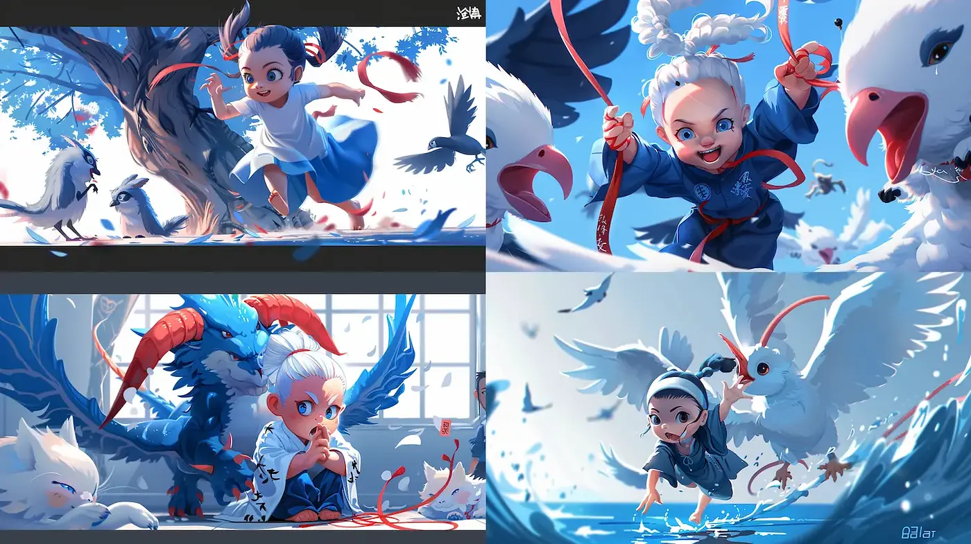 Vibrant and Whimsical Illustrations with a Playful Touch - Midjourney sref style