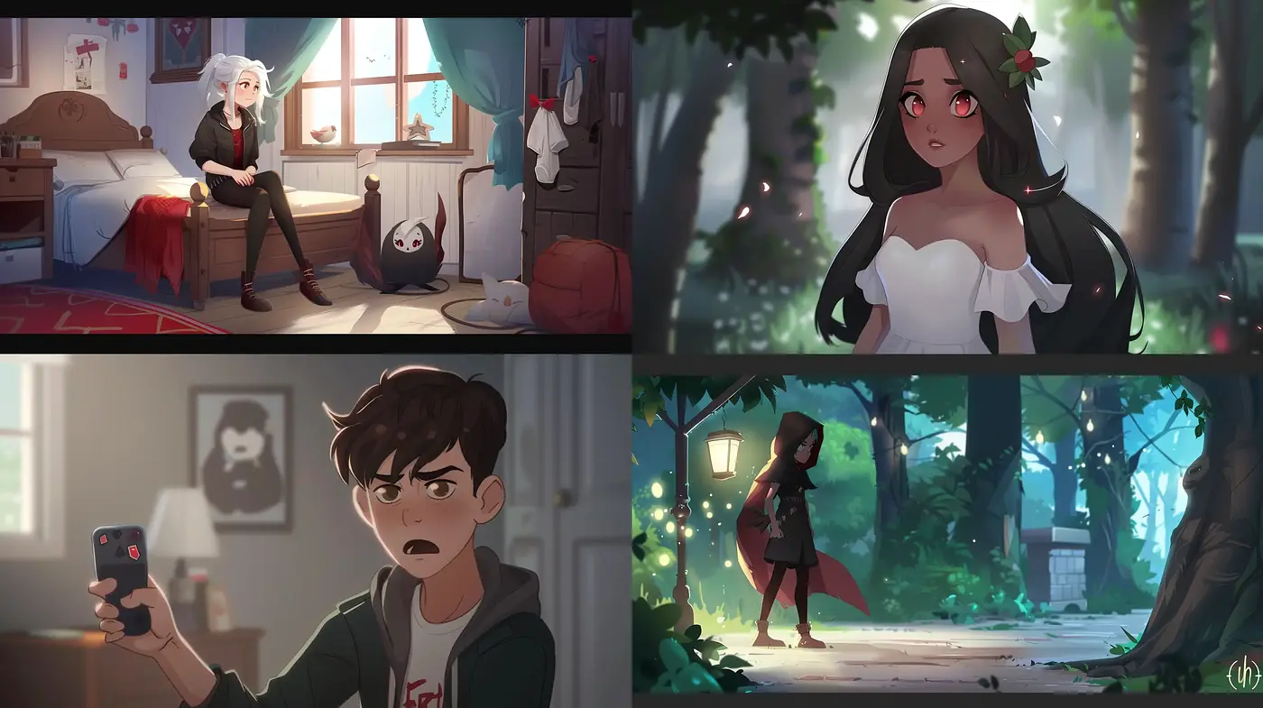 Luminous and Vivacious Anime-Inspired Digital Paintings - Midjourney sref style