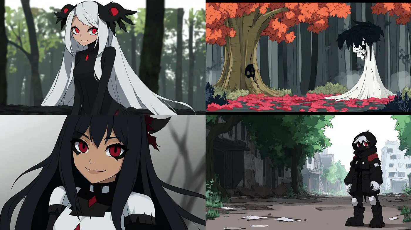 Stylized Anime Essence with a Melancholic Atmosphere - Midjourney sref style