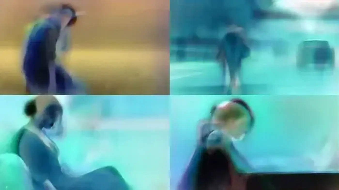 Ethereal Motion Blur Art with a Cool-Toned Watercolor Aesthetic - Midjourney sref style
