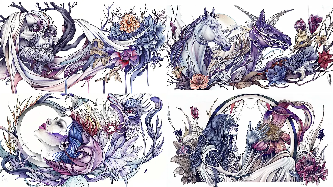 Ethereal Whimsy and Gothic Fantasy Fusion - Midjourney sref style