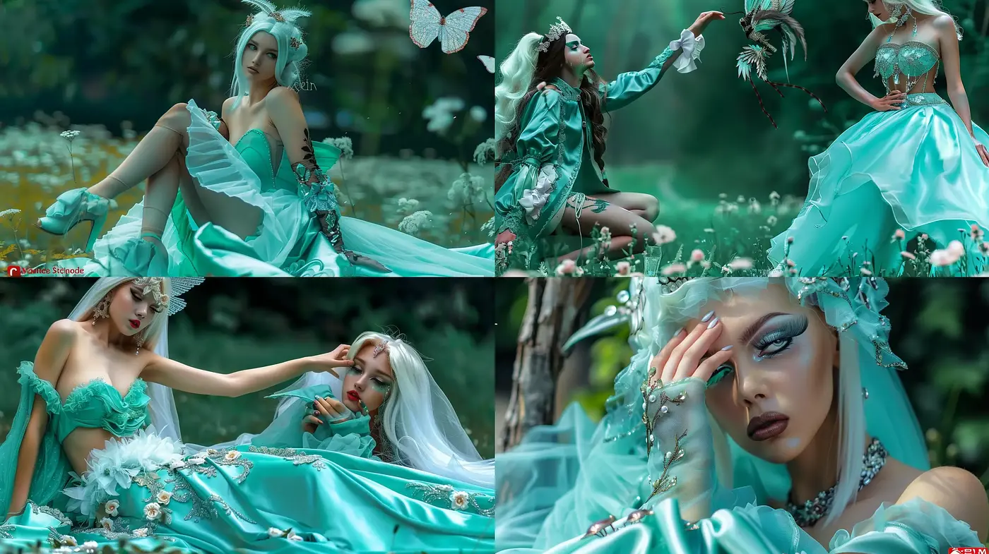 Enchanted Emerald Fantasy: A Cinematic Exploration of Faerie-Inspired Visual Narrative - Midjourney sref style