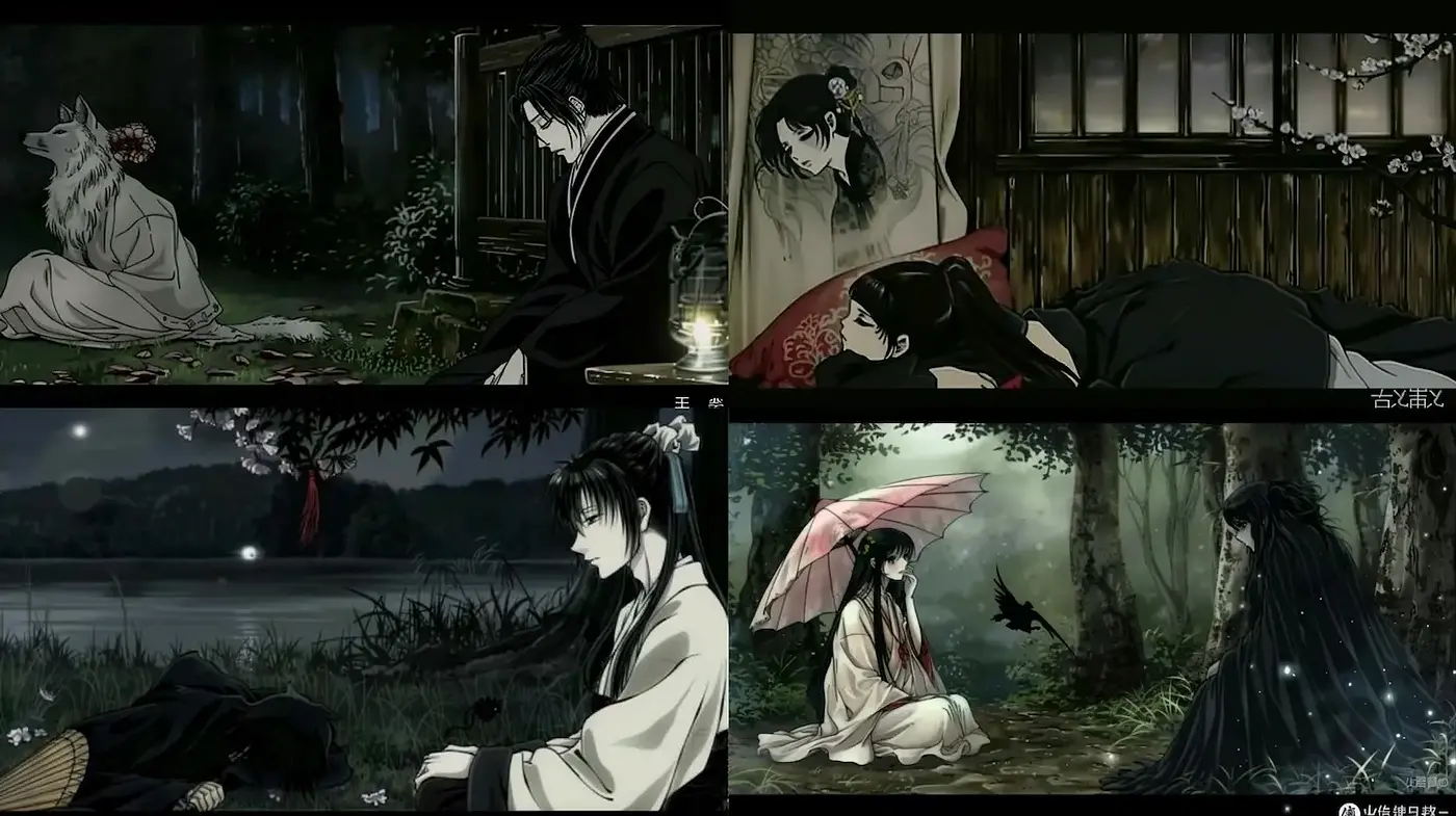 Elegant and Ethereal Undertones with a Japanese Folklore Influence - Midjourney sref style