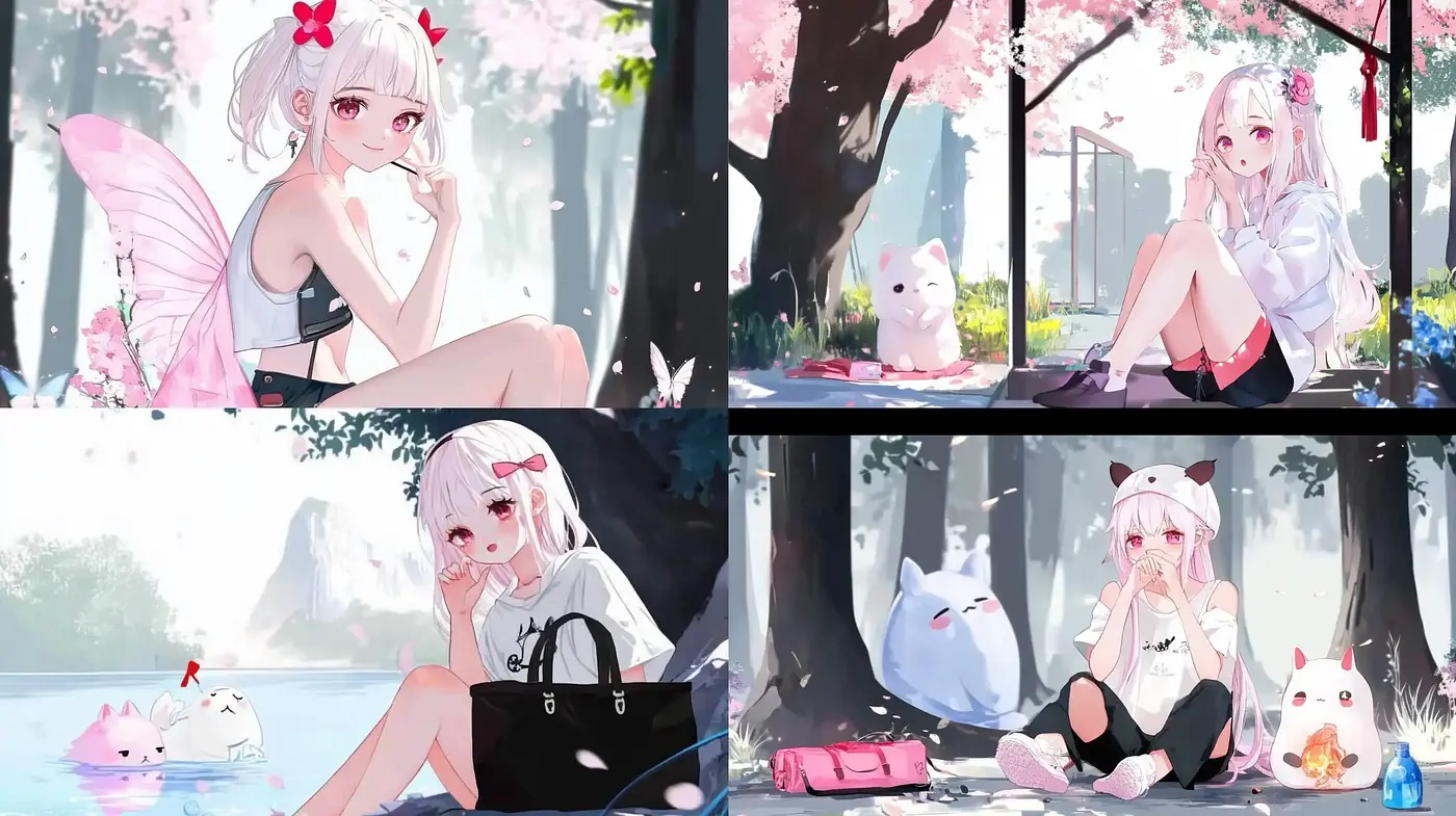 Serene Pastel Dreamscapes with Soft Anime Essence - Midjourney sref style