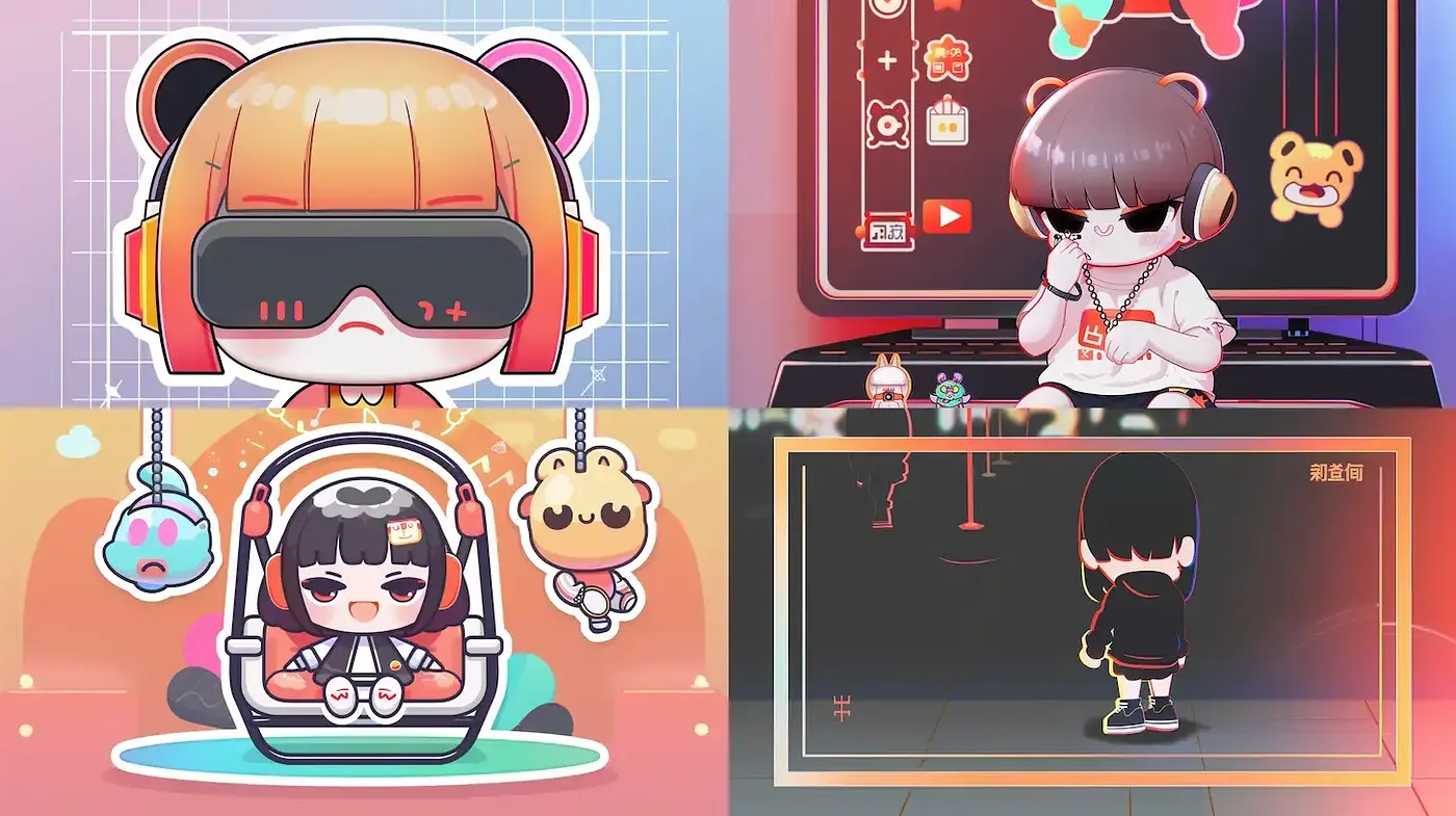 Contemporary Anime-Inspired Digital Vignettes with a Youthful Ambiance - Midjourney sref style