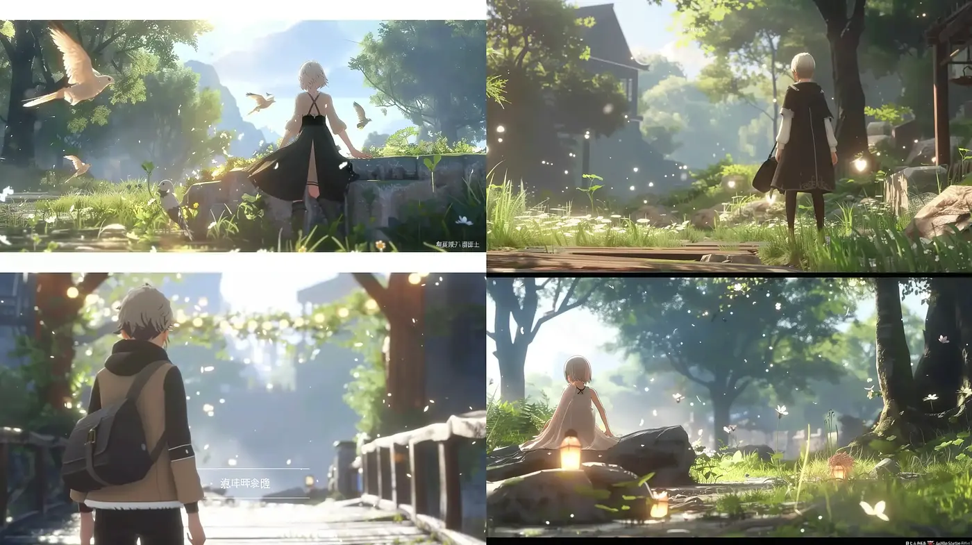 Serenity in Sun-Dappled Vistas: An Ode to Tranquil Environments - Midjourney sref style