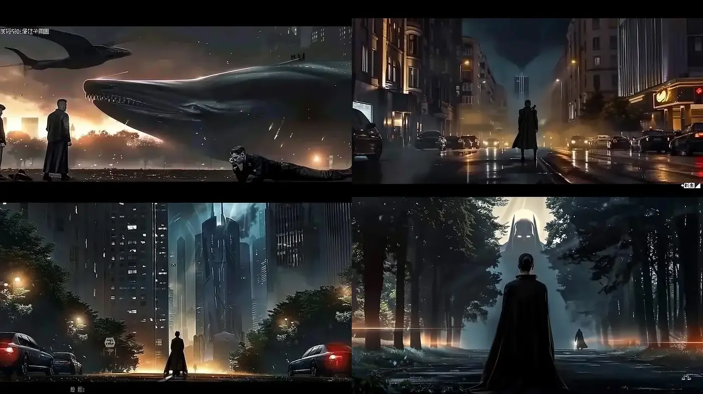 Futuristic Urban Landscape with a Mysterious Vibe - Midjourney sref style