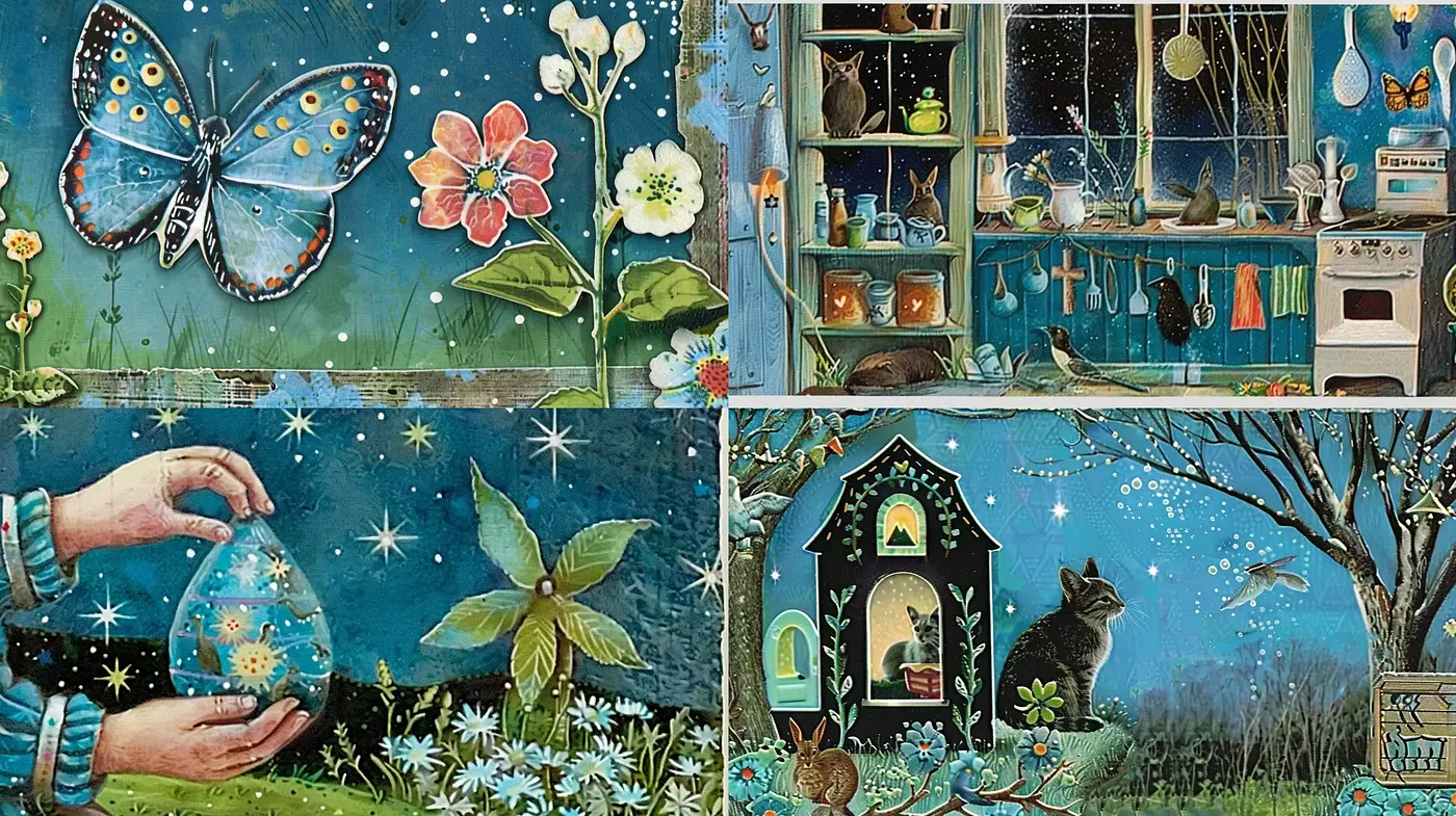Enchanted Nature and Nostalgia - A Consistent Artistic Reverie - Midjourney sref style