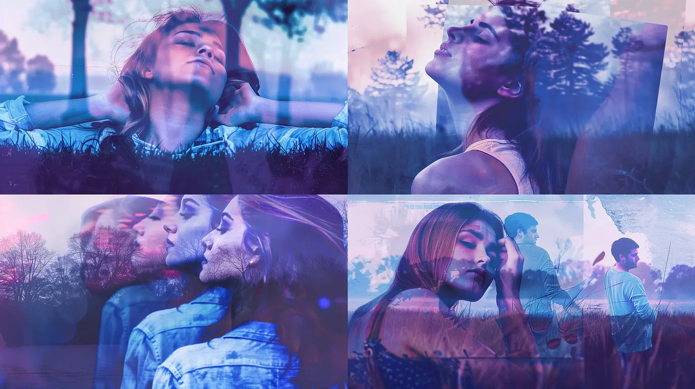 Ethereal Twilight: A Study in Cool Hues and Dream-like Textures - Midjourney sref style