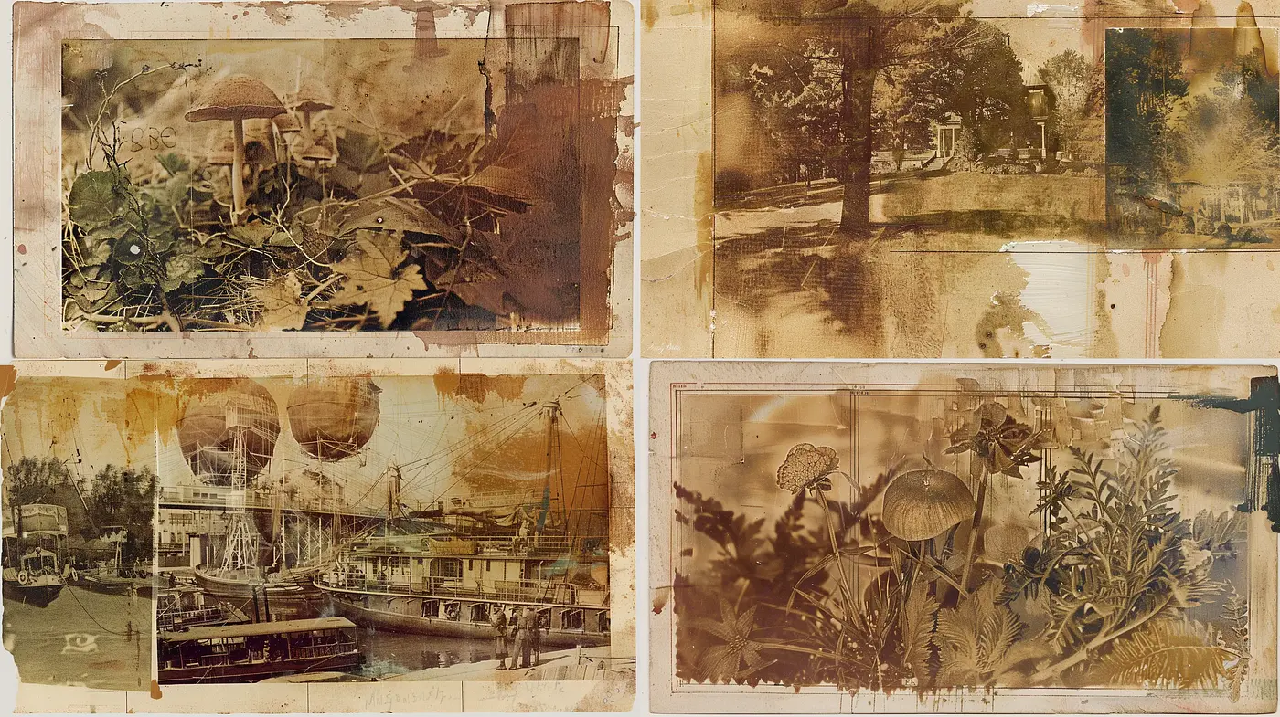 Aged Parchment and Sepia Tones: An Homage to Time-Worn Memories - Midjourney sref style