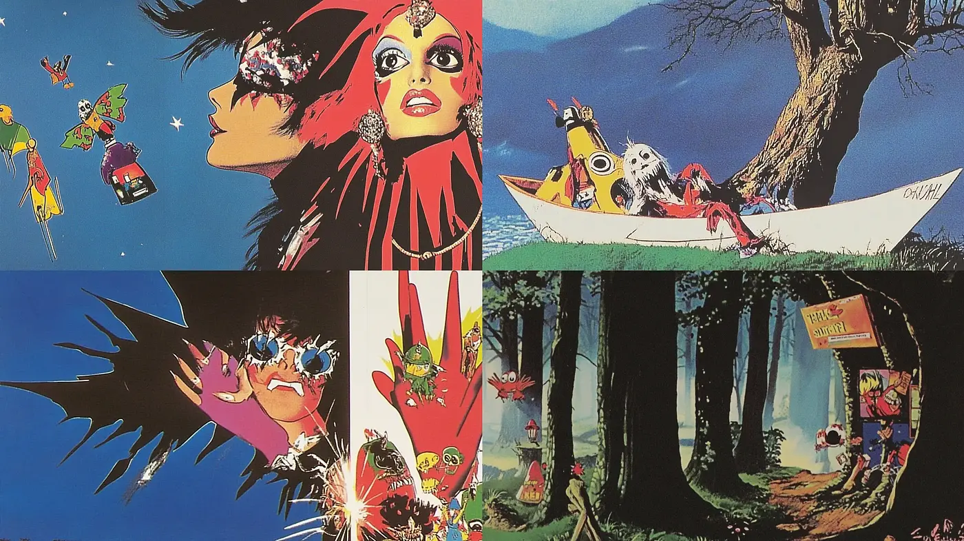 Ethereal Fantasy Art in Vibrant Hues with a Dreamlike Anime Essence - Midjourney sref style