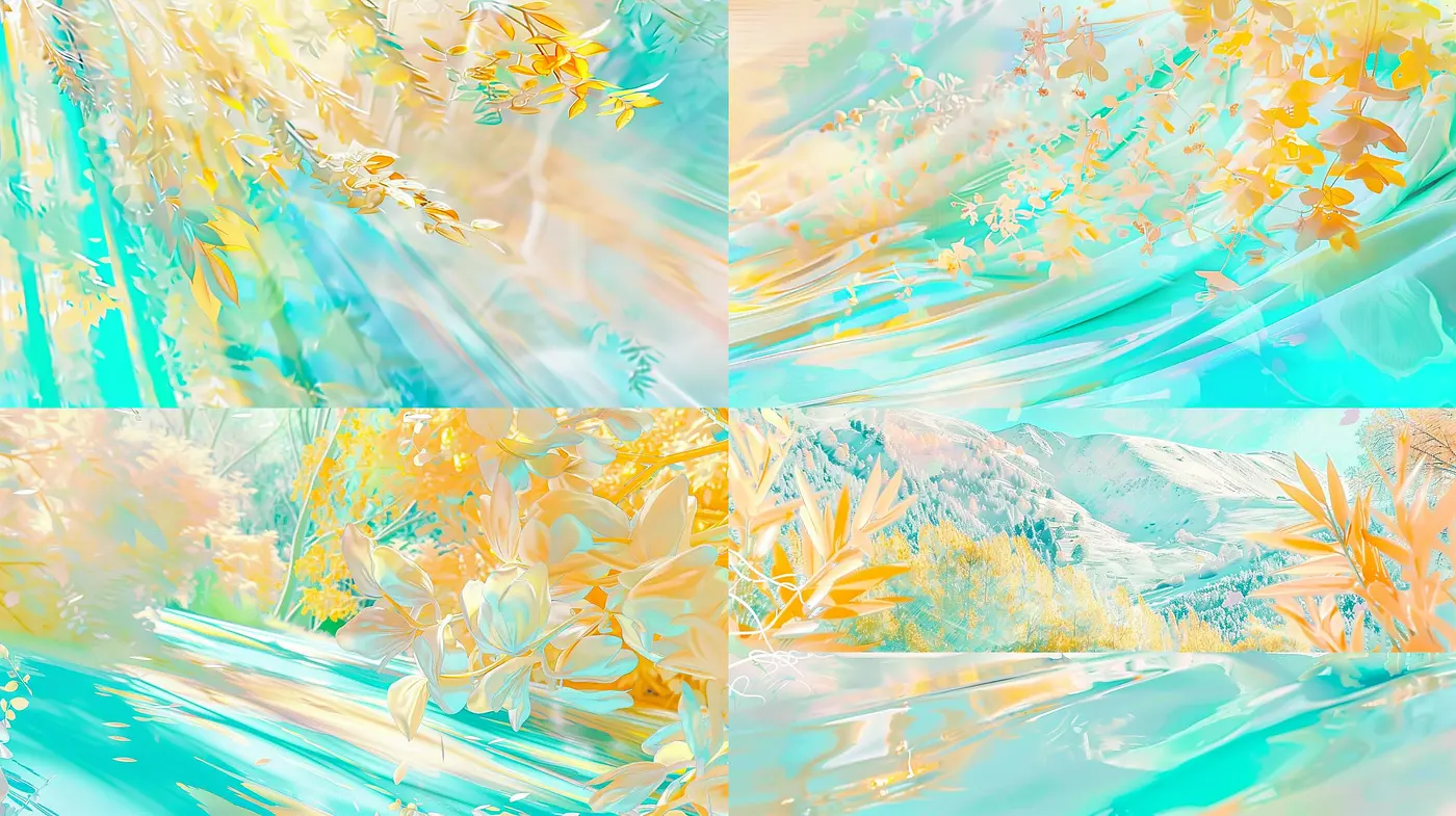 Ethereal Pastel Dreamscape: A Harmonious Fusion of Serenity and Vividness - Midjourney sref style