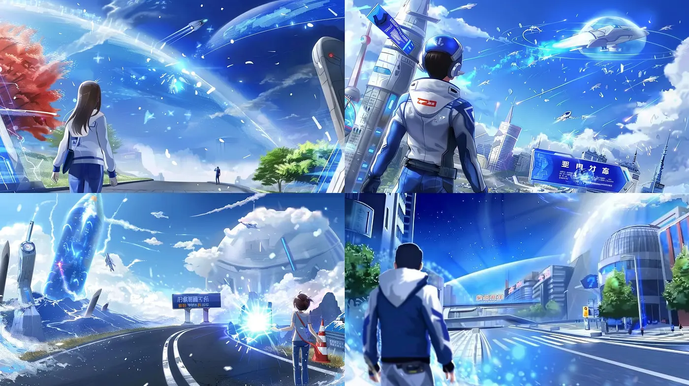 Futuristic Dreamscape: A Fusion of Ethereal Light and Vibrant Sci-Fi Imaginings - Midjourney sref style